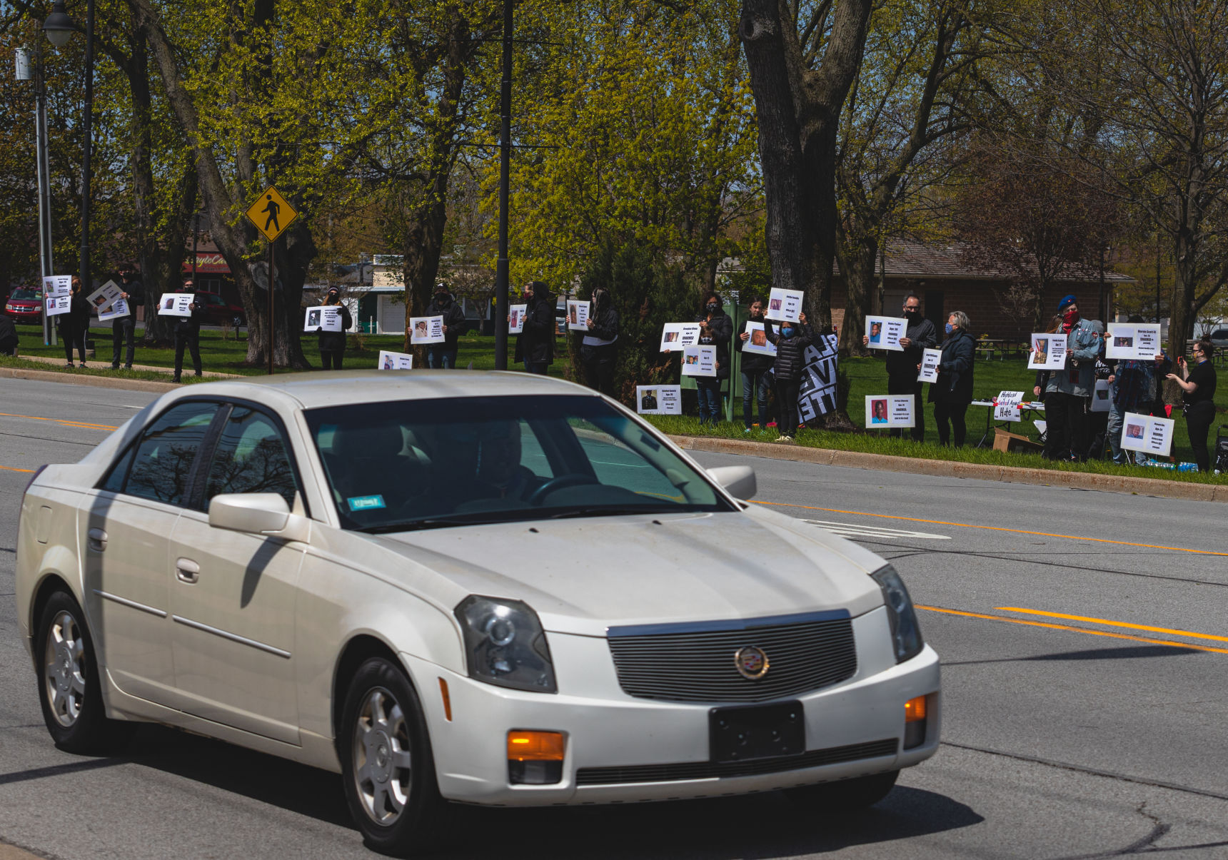 Highland United Against Hate silent protest